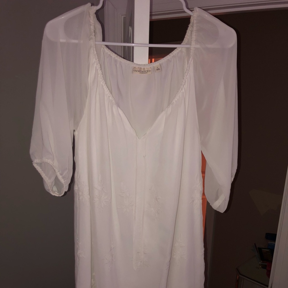 White lace dress
